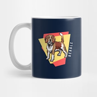 Beagle in Abstract Mug